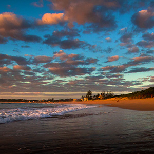 Beach at Ponta Do Oura in Mozambique