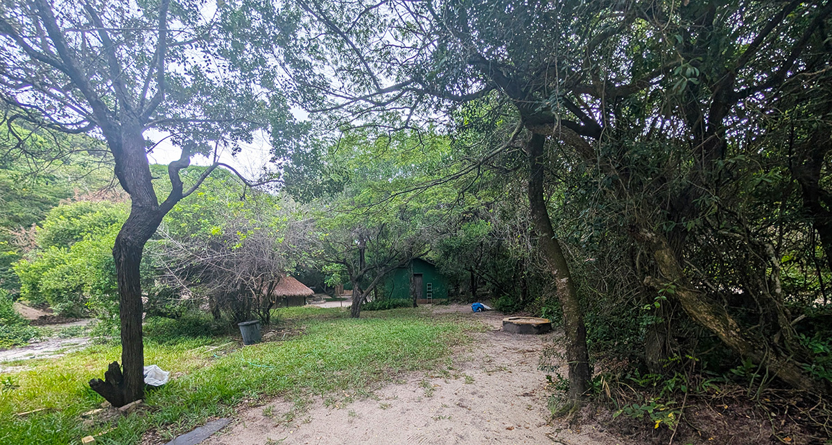 The camp at Dune Beach Hostel