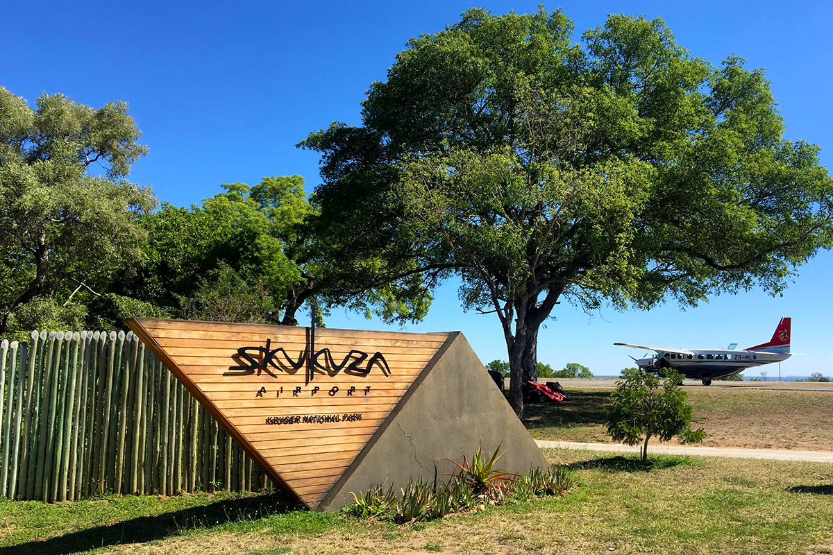 Skukuza Airport, Kruger National Park. Voted the world’s top small airport – your safari starts as you come in to land.