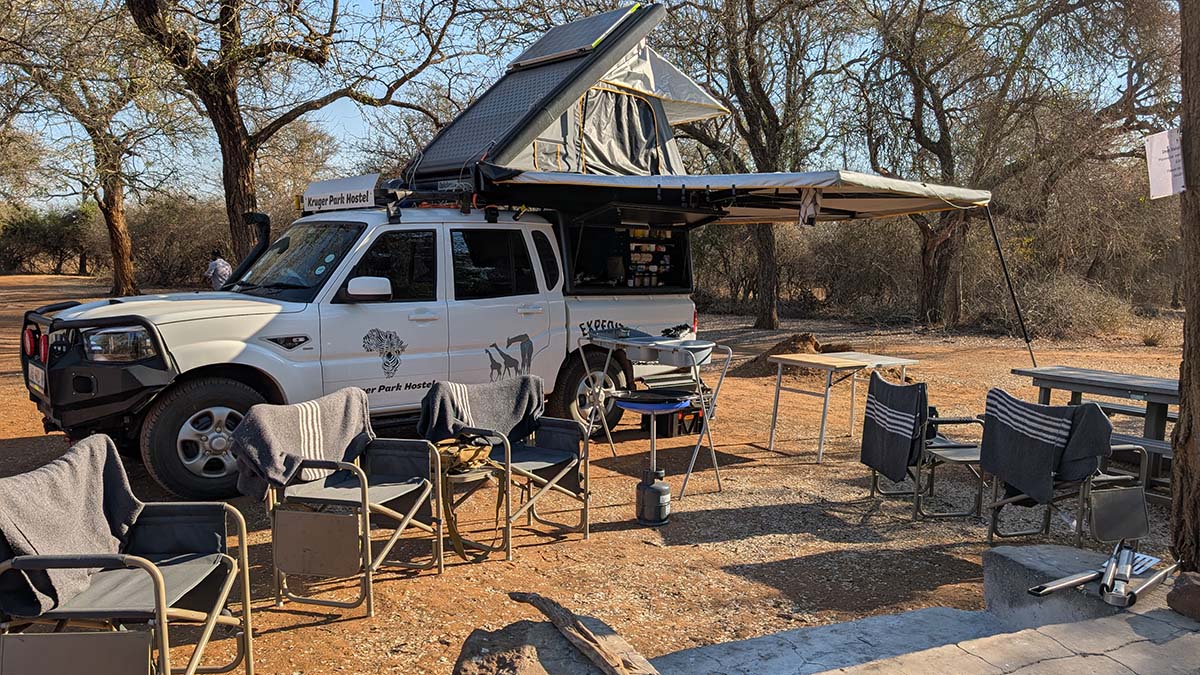 Elephants in Hlane Royal National Park